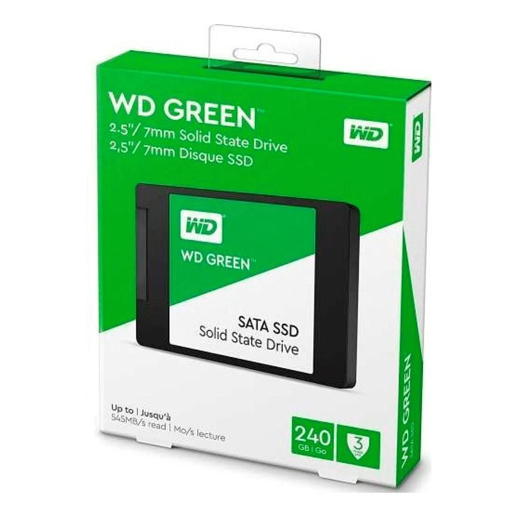 DISCO DURO SOLIDO WESTER DIGITAL 240GB GREEN S/N 201435802630