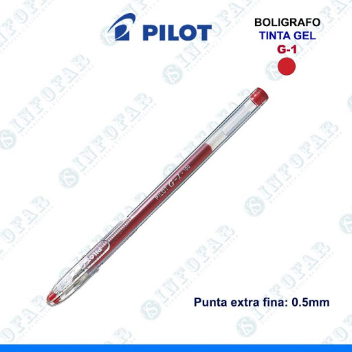 LAPICERO PILOT G-1 TINTA GEL ROJO